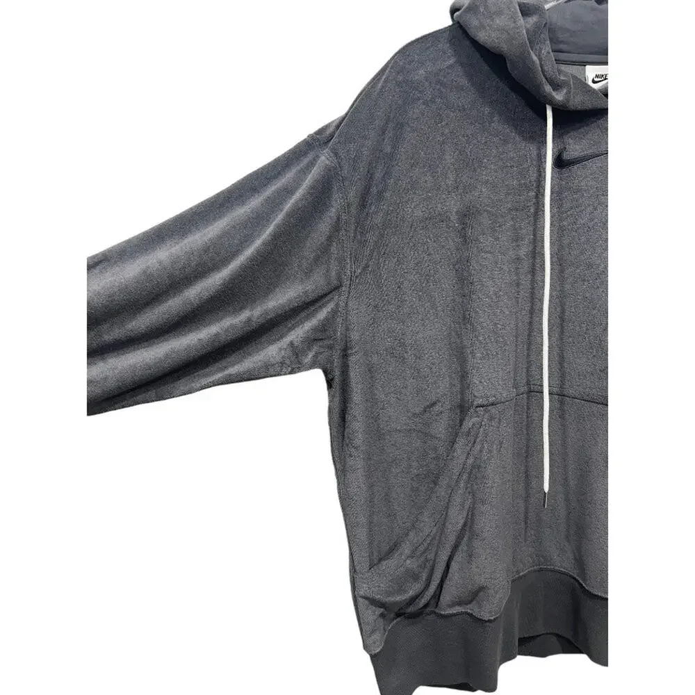 Nike Sportswear Women's Size‎ L Oversized Terry Pullover Hoodie Gray Sweatshirt